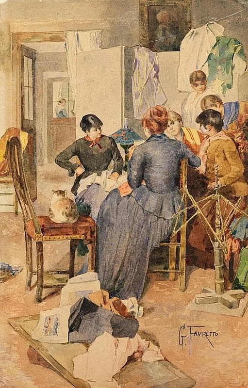 Nella sala della sarta